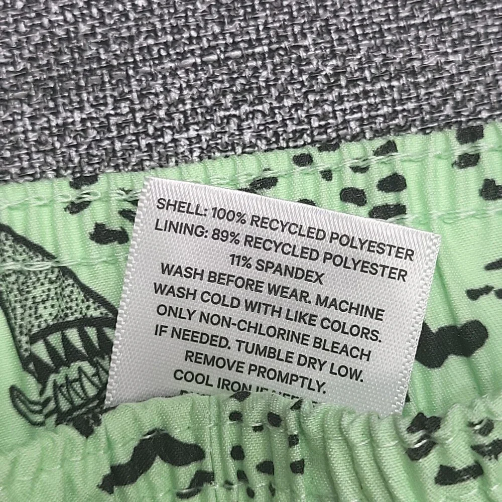 Art Class Kids Boys Swim Trunks Shorts Size Large 10/12 Green Printed
